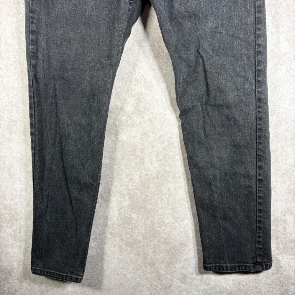 Levi's Jeans Mens 33x30 Black 502 Taper Stretch Denim Waterless Casual Everyday